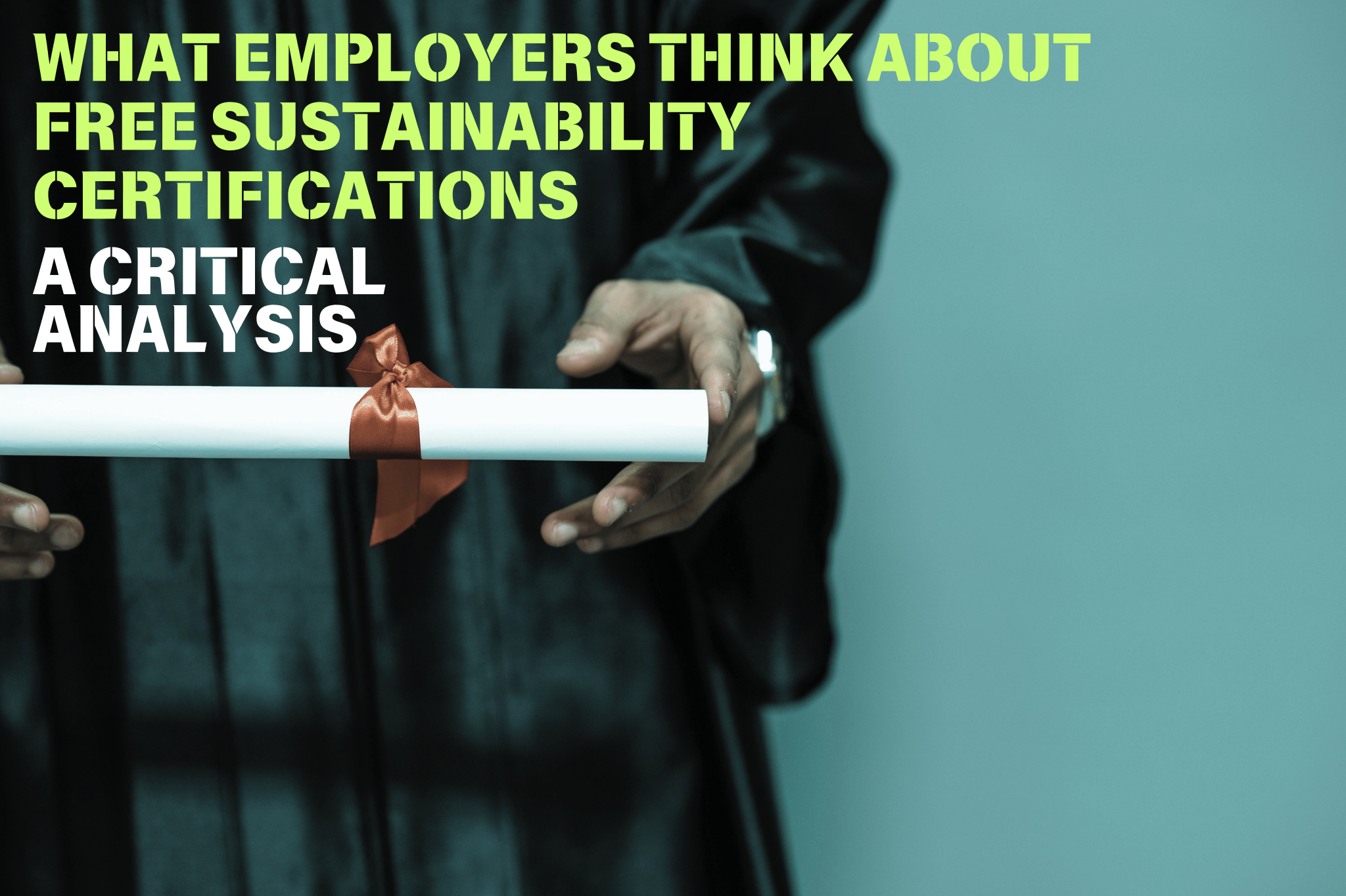 What Employers Think About Free Sustainability Certifications: A Critical Analysis
